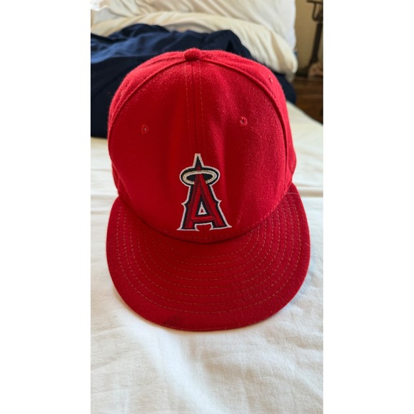 New Era Other - New Era 59FIFTY Los Angeles Angels MLB Authentic Cool Base Fitted Hat Red 7 5/8
